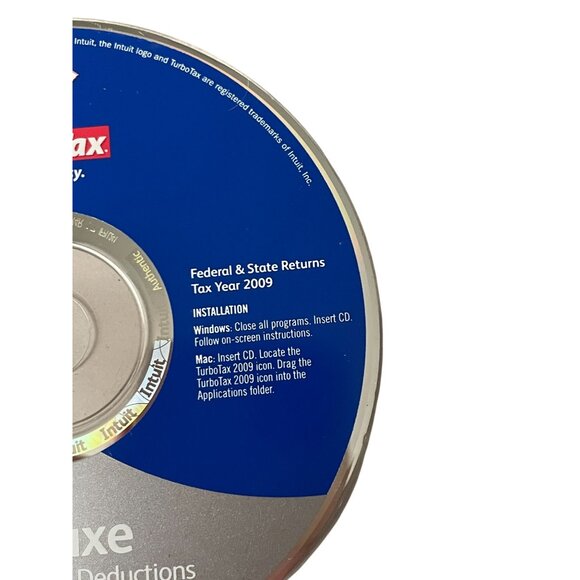 TurboTax Deluxe 2009 Software for Federal and State Tax Preparation CD-ROM - Picture 3 of 6